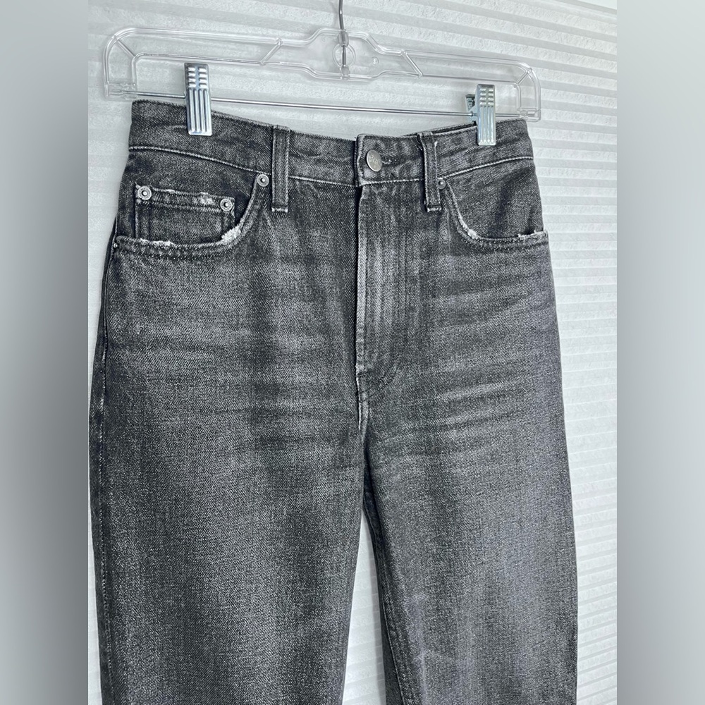 ‼️NOT FOR SALE‼️Reformation high rise straight leg jeans in black Size 24 - Picture 5 of 12